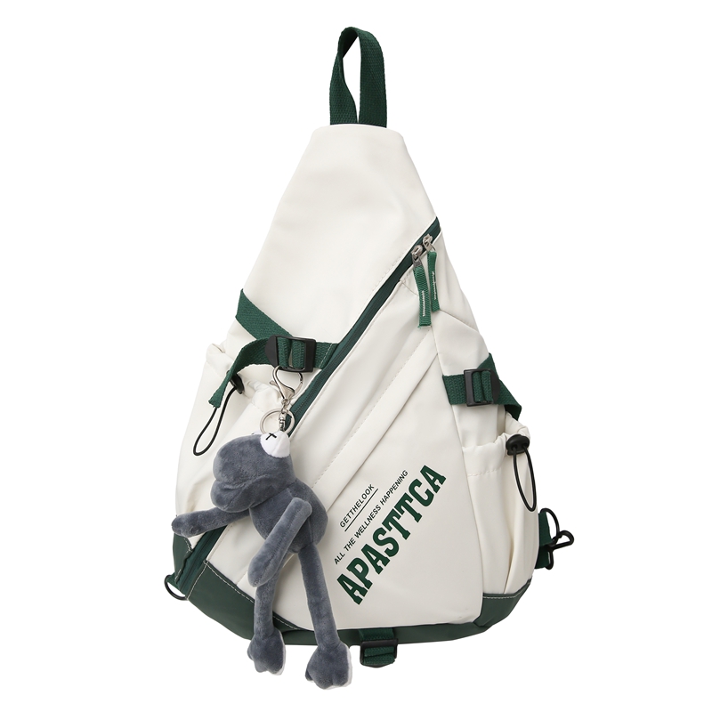 

DCLOUD Нейлоновая наплечная сумка через плечо унисекс черный красный зеленый серый, Green+Gray Frog