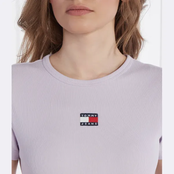 Облегающая футболка Tommy Hilfiger, лавандовый — фото 4