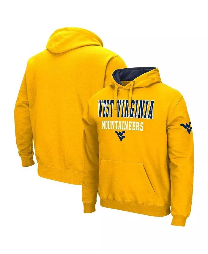

Мужская толстовка с капюшоном золотистого цвета West Virginia Mountaineers Sunrise Colosseum