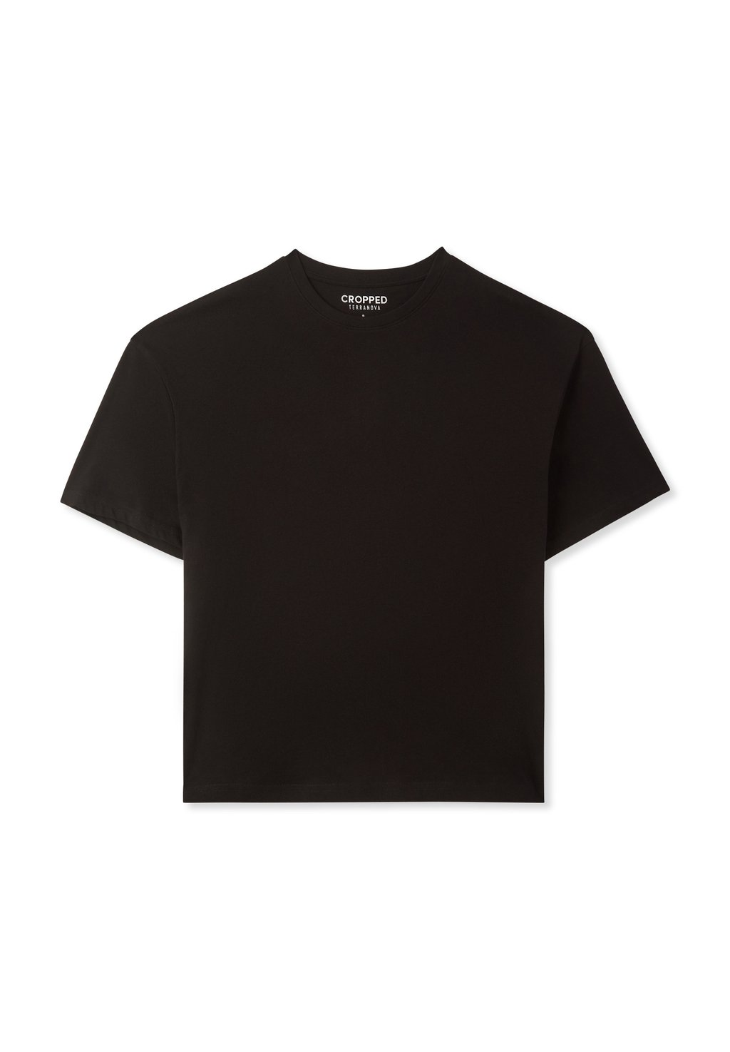 

Базовая футболка PLAIN CROPPED Terranova, черный