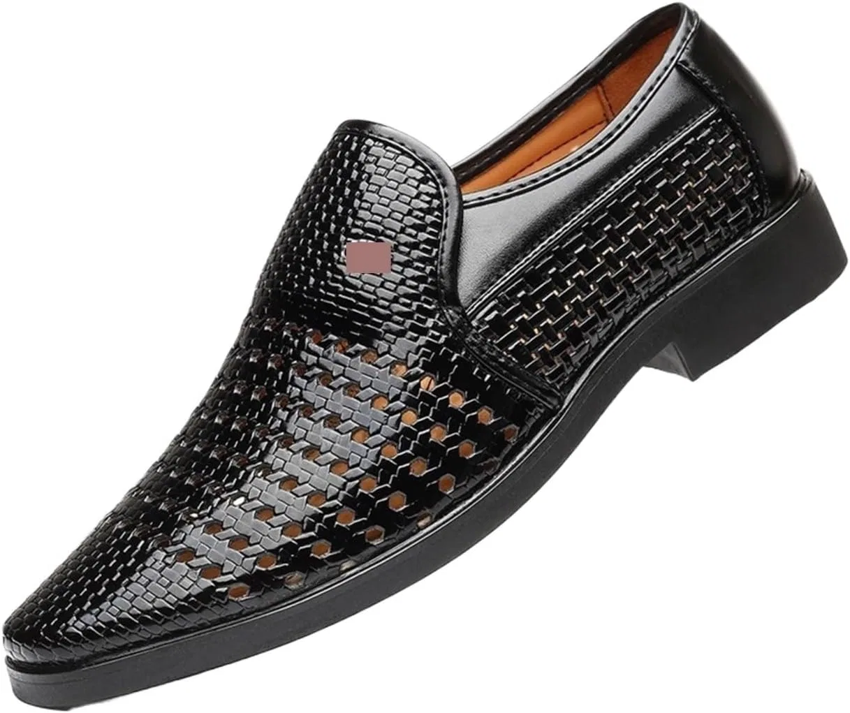 Лоферы мужские черные, Patent Leather EXAMEEEU