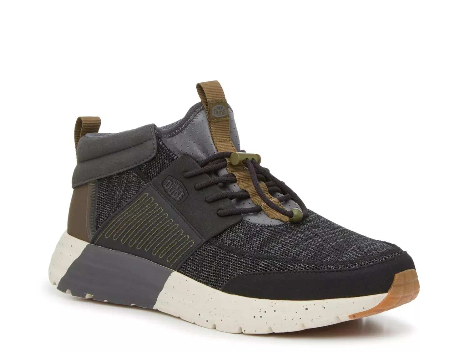 

Кроссовки HEYDUDE Sirocco Mid-Top — мужские, черные/темно-серые