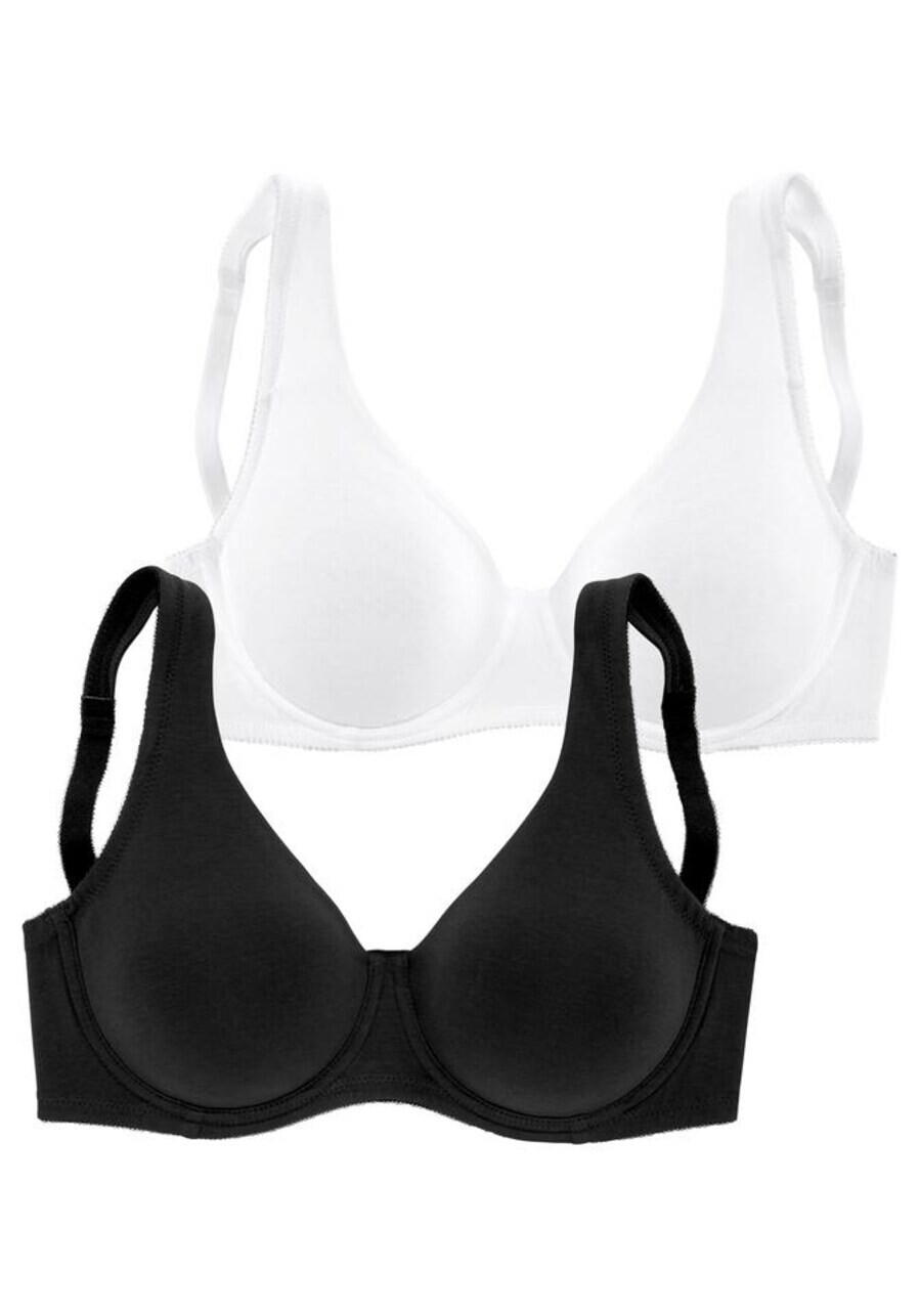 

Бюстгальтер-минимайзер PETITE FLEUR T-shirt Minimizer, черный/белый