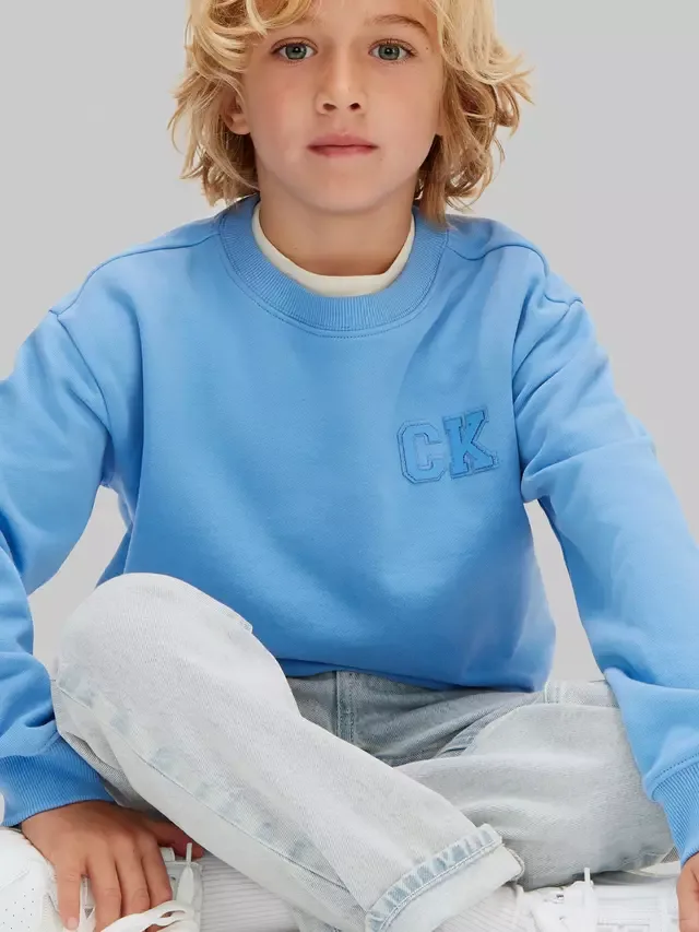 Детская толстовка оверсайз, Прованс Calvin Klein — фото 4