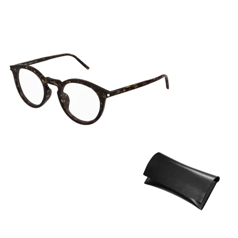 

SAINT LAURENT Очки с овальной оправой, Tortoiseshell