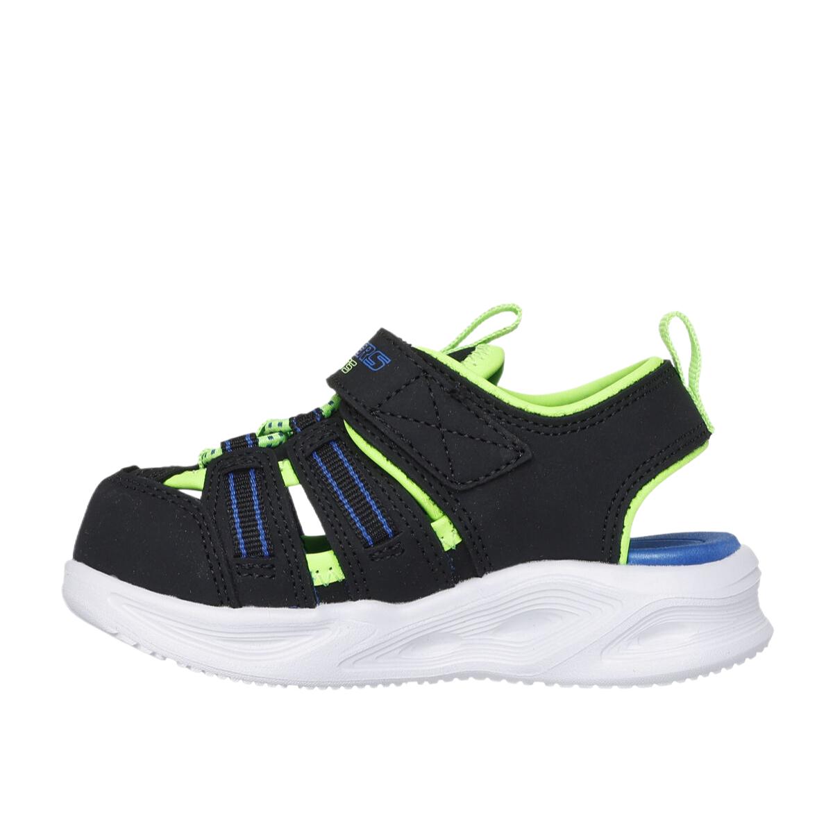 Skechers Kids Детские сандалии Rebound Breathable Lightweight Cushioning Balance Low top черные Infant And Toddler — фото 4