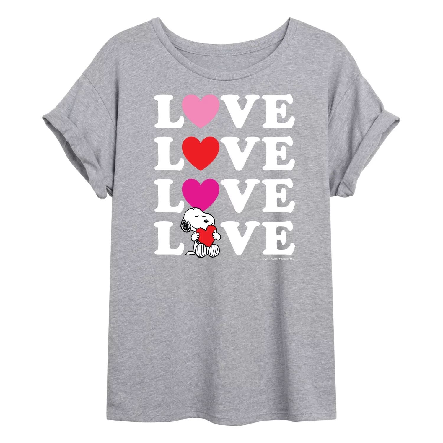 

Детская большая футболка Peanuts Snoopy "Love" Licensed Character
