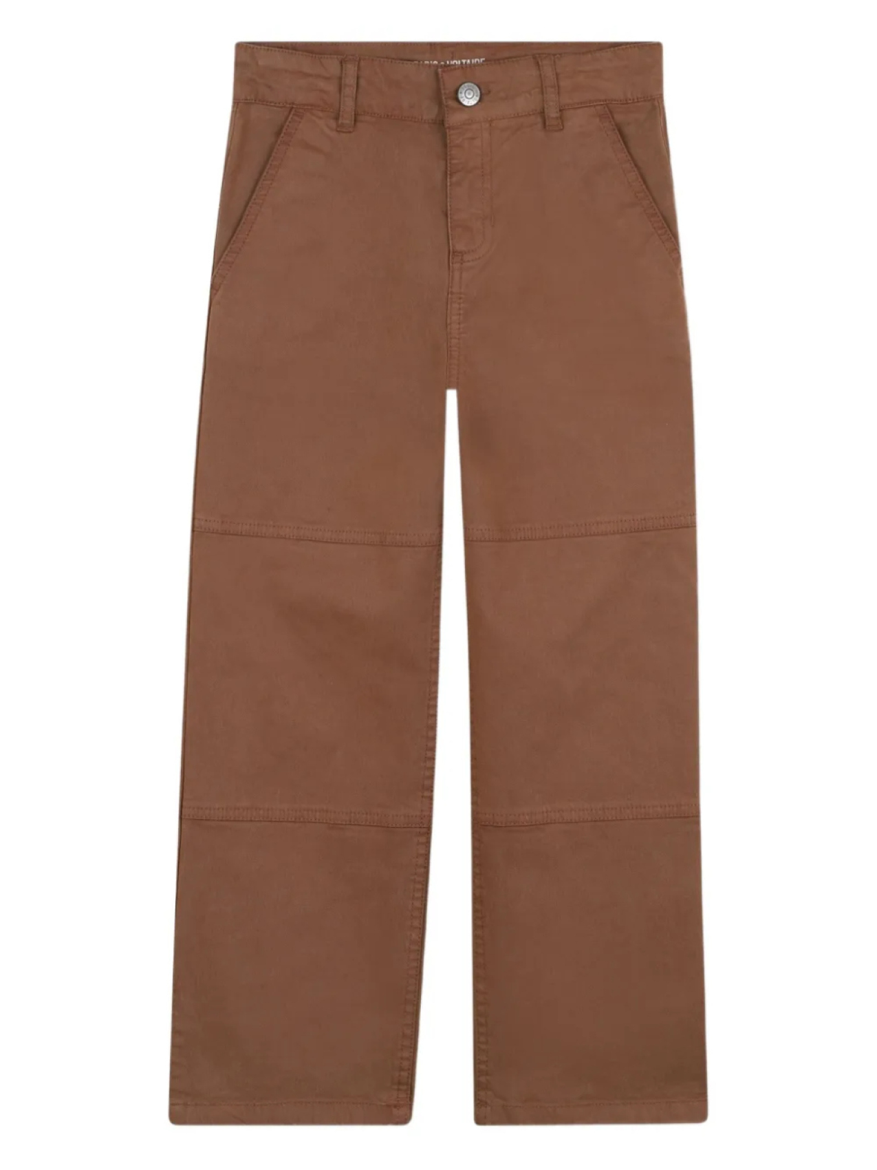 

Zadig & Voltaire Kids брюки с накладными карманами, коричневый