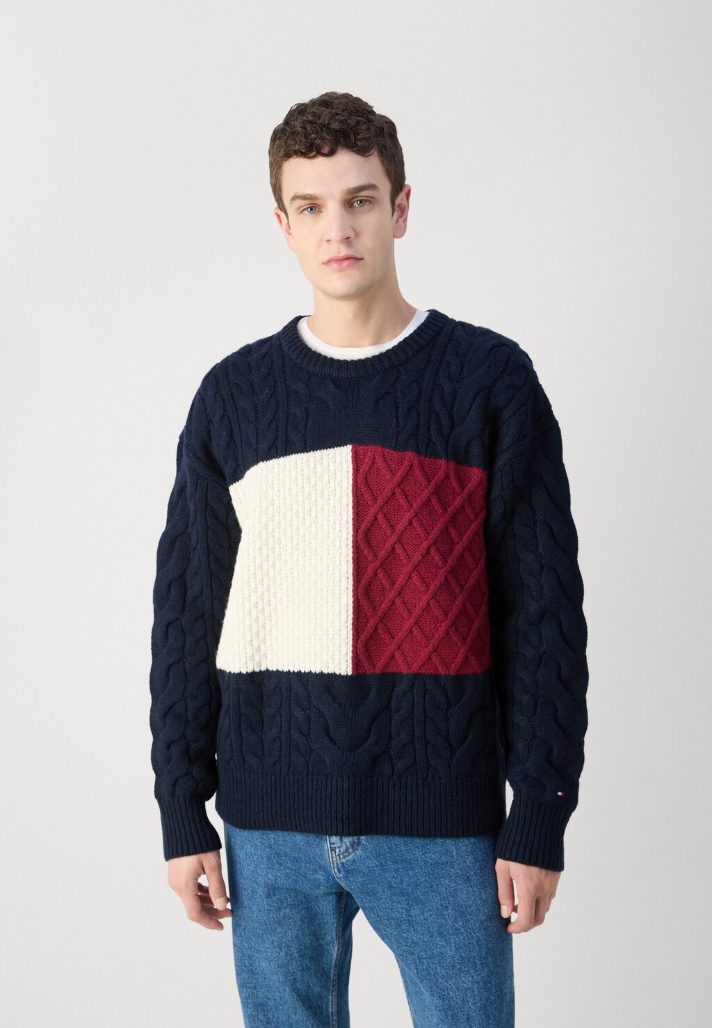 

Джемпер FLAG SWEATER Tommy Hilfiger, темно-синий