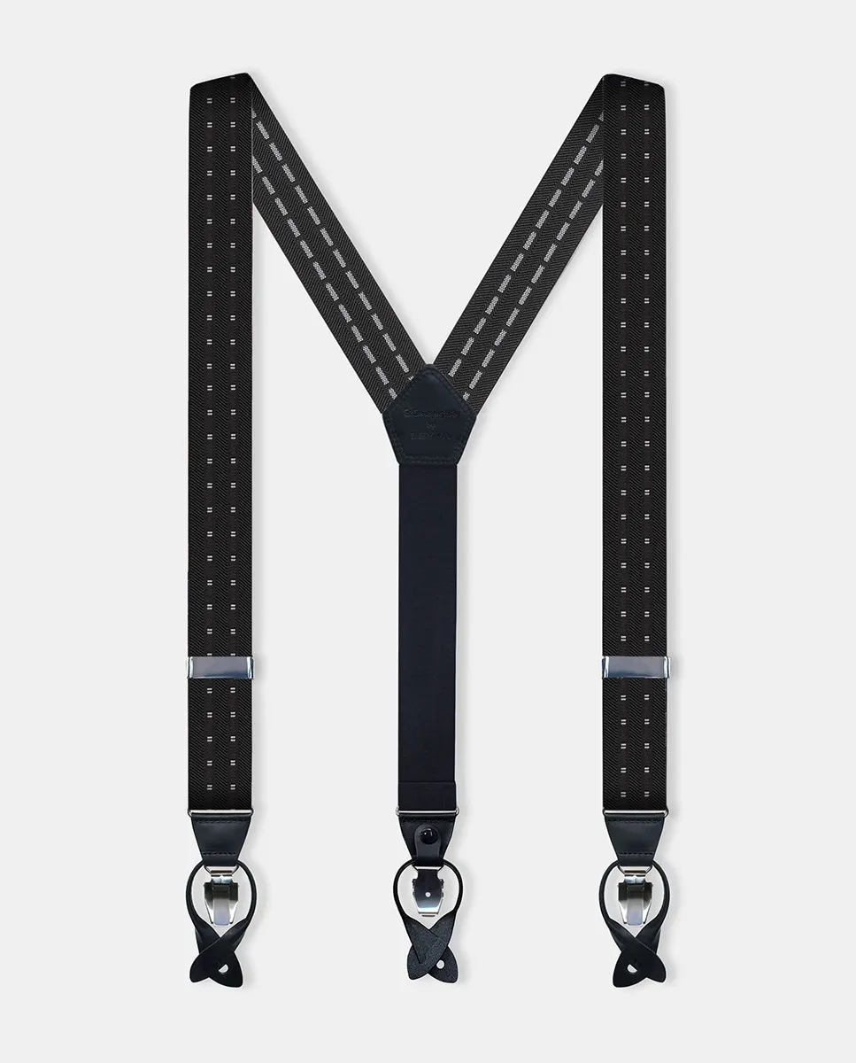 

Двойной ремень для мужчин в футляре Leyva, черный