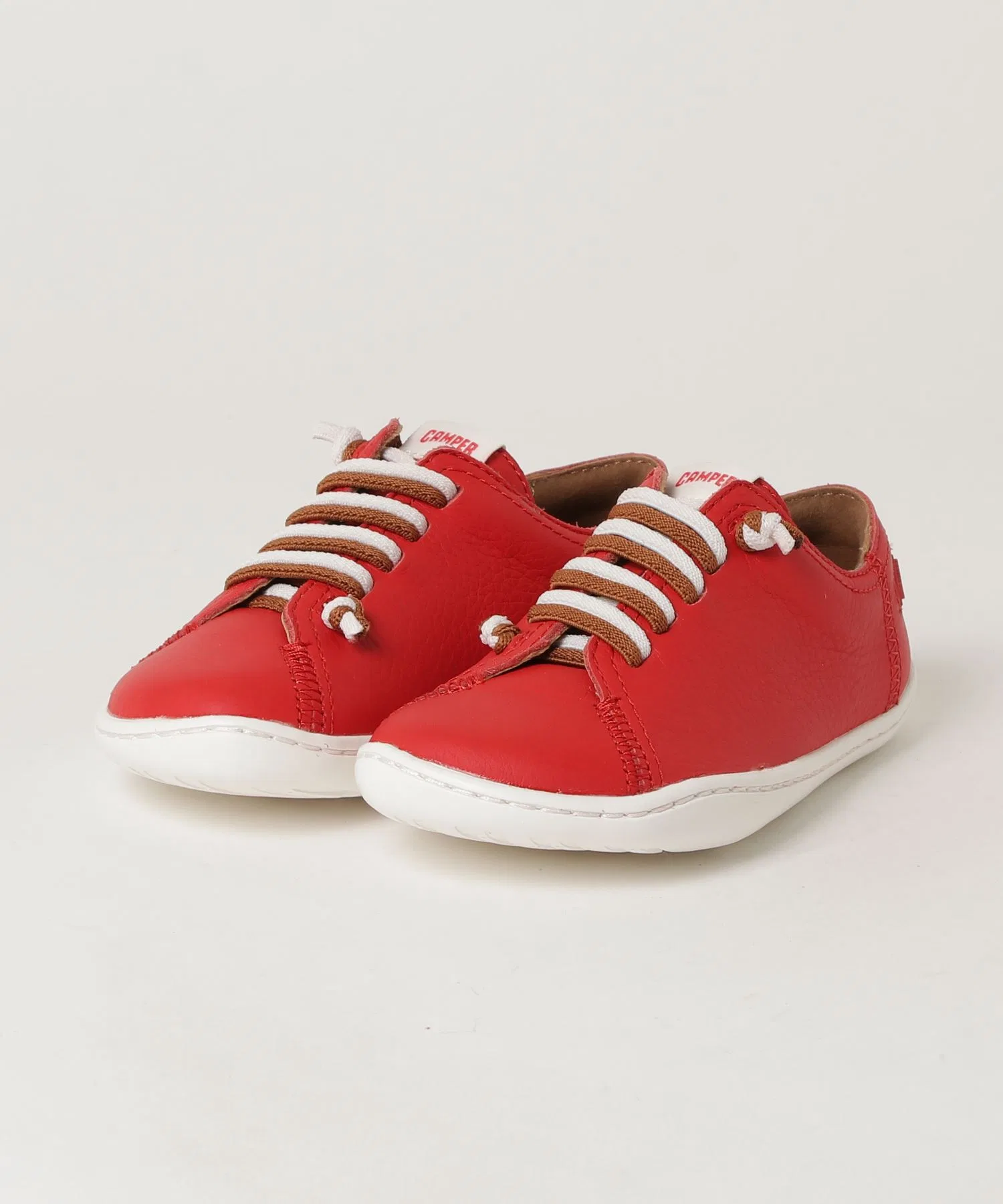 Детские кроссовки CAMPER PEU CAMI KIDS из натуральной кожи красные — фото 2