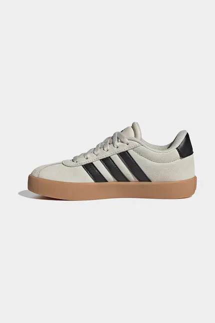 Кроссовки детские VL COURT 3.0 Adidas, бежевый — фото 4