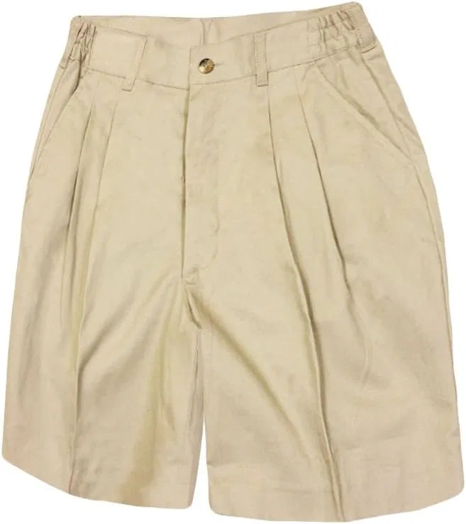 Детские шорты Monterey Club Juniors из хлопковой саржи, однотонные, #J882, хаки