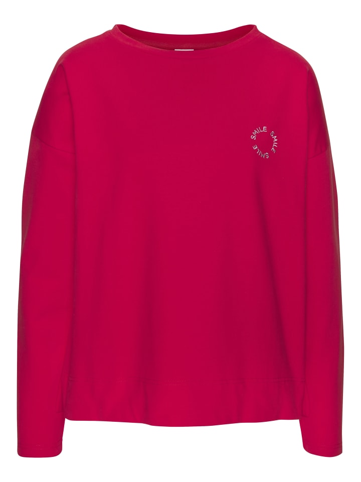 

Толстовка красного и сиреневого цвета LASCANA, Красный, Толстовка красного и сиреневого цвета LASCANA