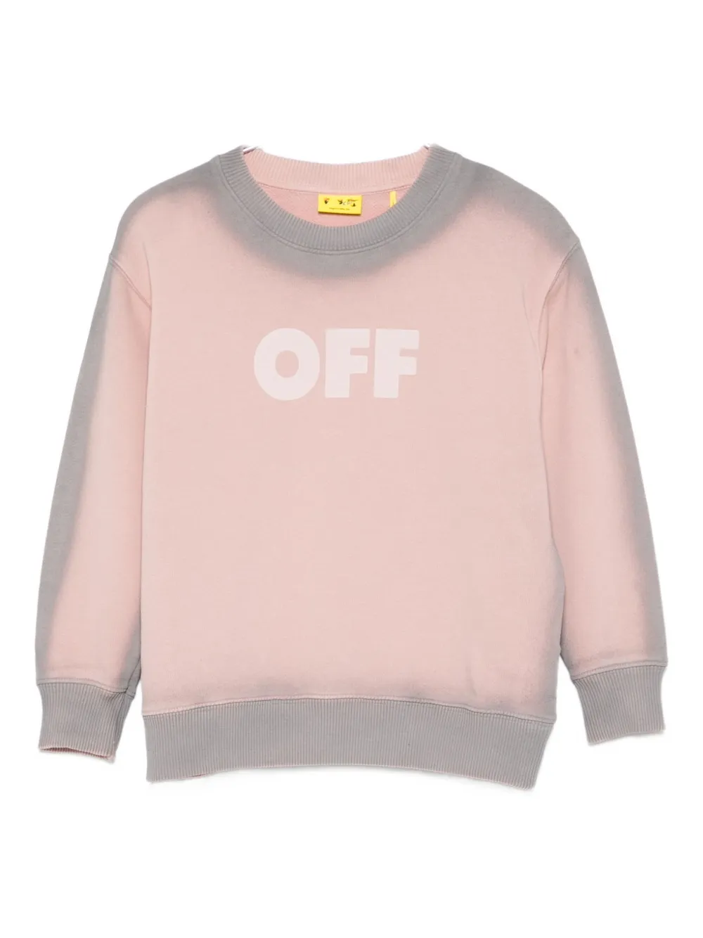 

Свитшот с принтом логотипа OFF-WHITE KIDS, розовый