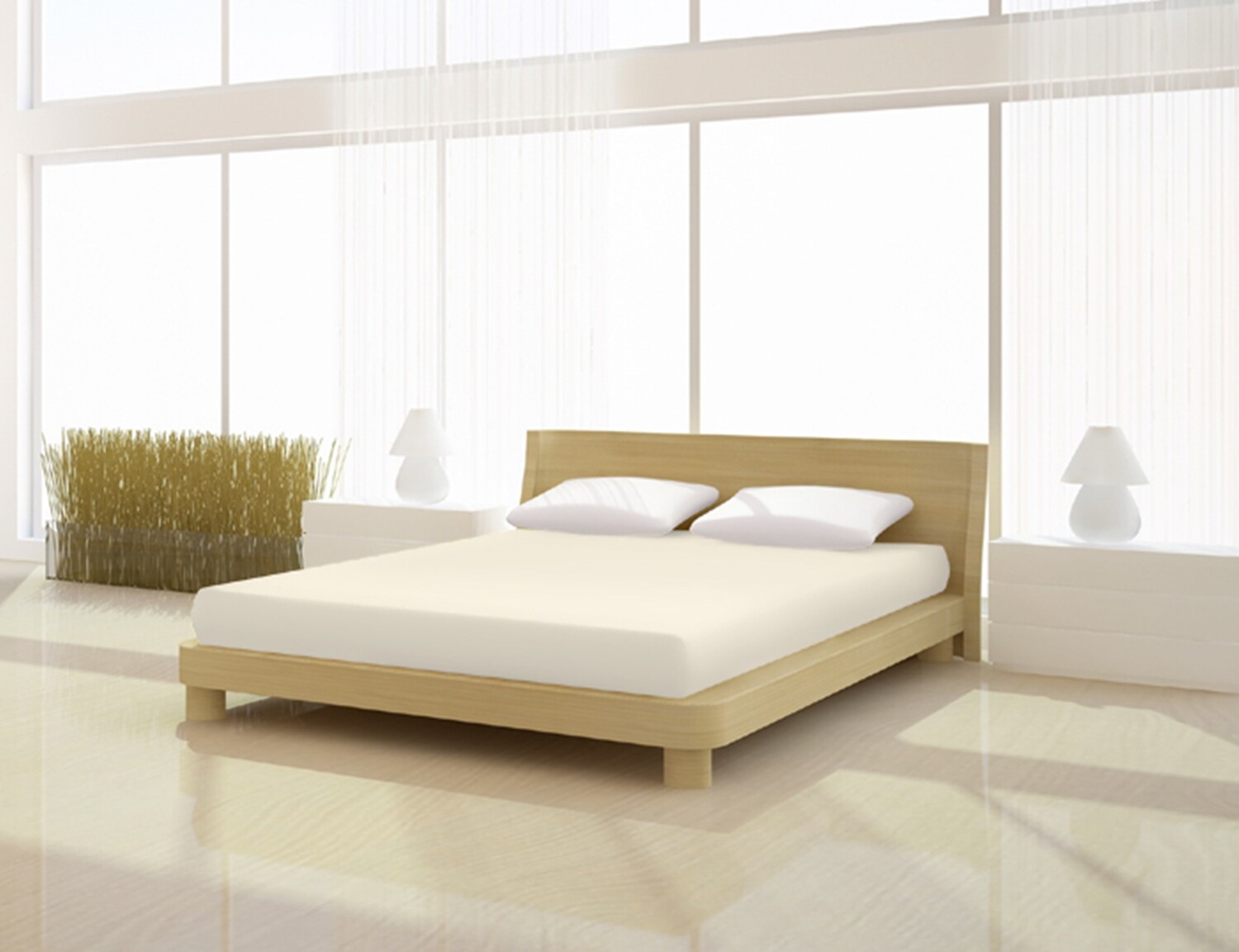 

Простыня Mr.Sandman Full Elastan de luxe 180 200 x 200 220 см, натуральный