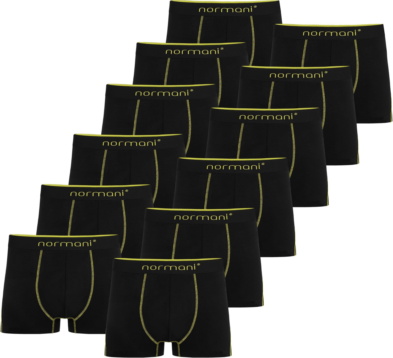 

Боксеры normani 12 x Herren Baumwoll-Boxershorts, желтый