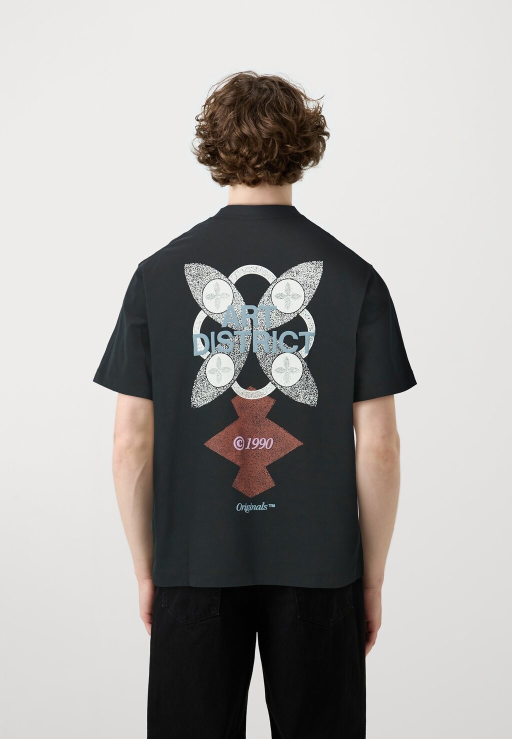 

Футболки с принтом JORNOHO TEE Jack & Jones, черный
