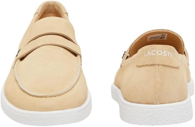 Мужские слипоны Lacoste Cochet из замши, белый — фото 2