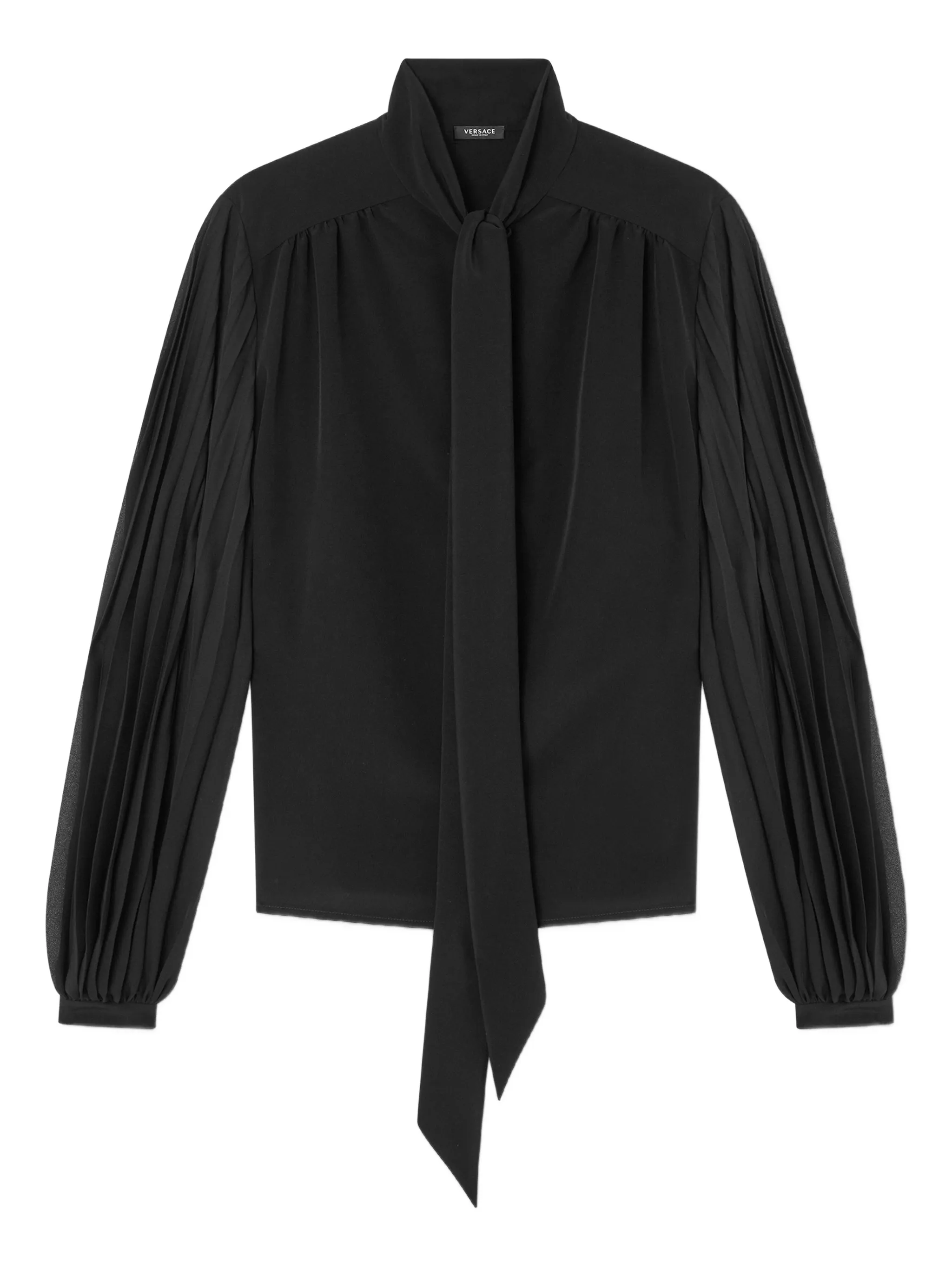 

Блузка со складками Versace, черный