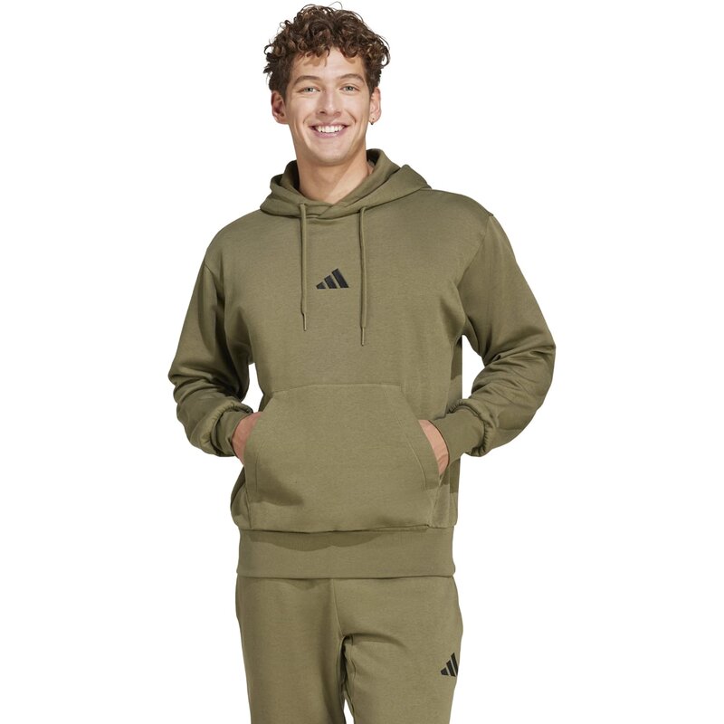 Толстовка с капюшоном, базовая вещь, feelcozy Adidas, мультиколор — фото 2