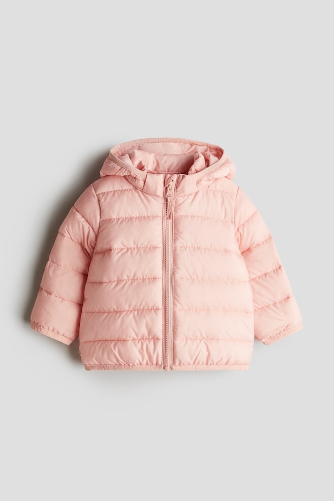 

Куртка-Пуховик с капюшоном H&M, розовый