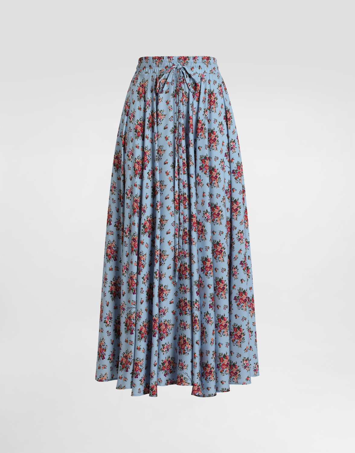 

Круглая юбка с принтом мелких цветочных букетов DOLCE & GABBANA, мультиколор