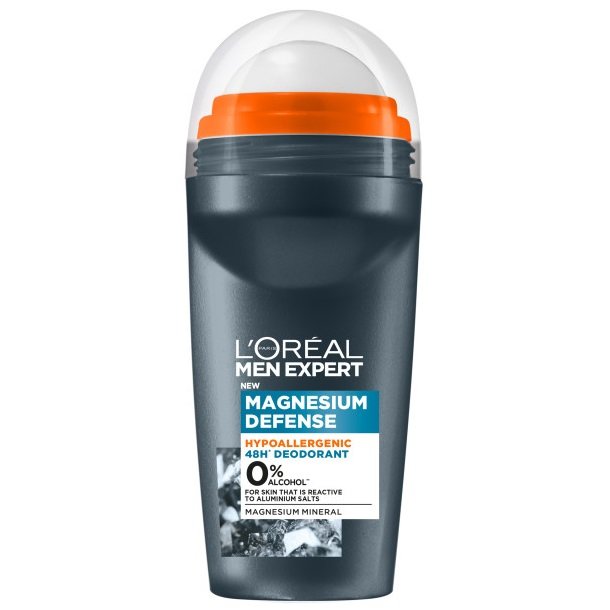 

L'Oreal Paris, Men Expert Magnesium Defense, гипоаллергенный шариковый дезодорант, 50 мл