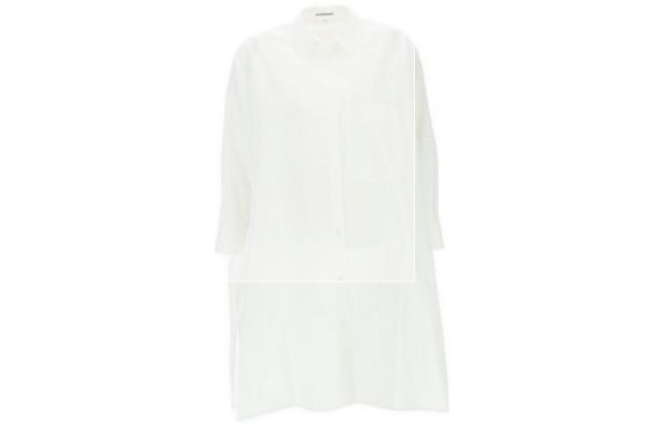 

Платье-рубашка А-силуэта JIL SANDER, белый