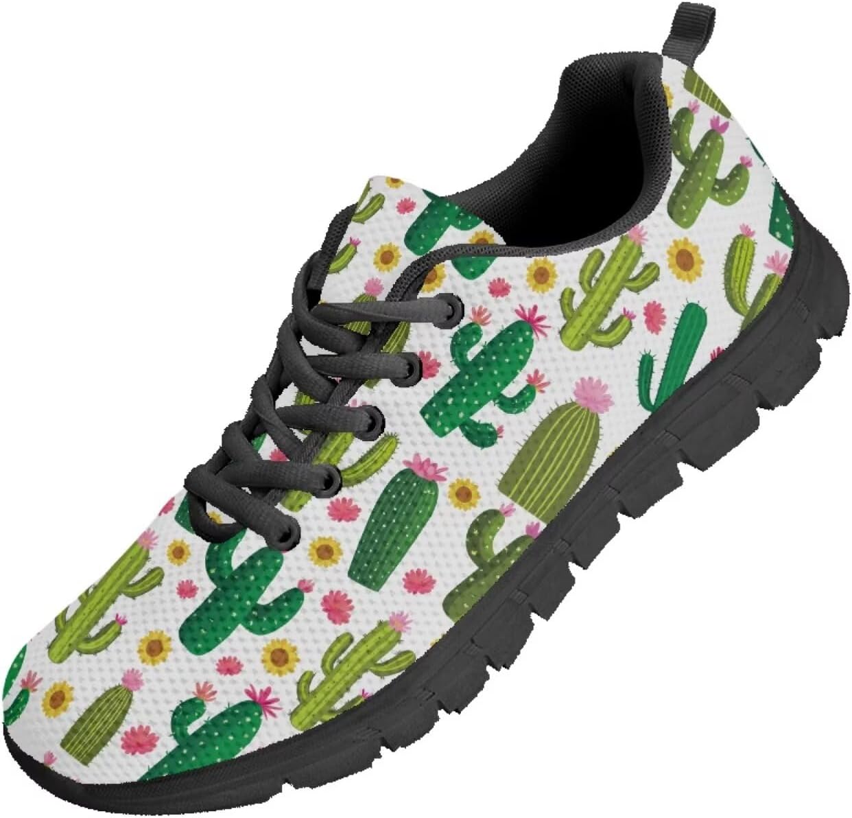 

Мужские кроссовки Funnydude Funny Print для тенниса, осенние повседневные прогулочные кроссовки, размеры 6,5-13,5, Cactus