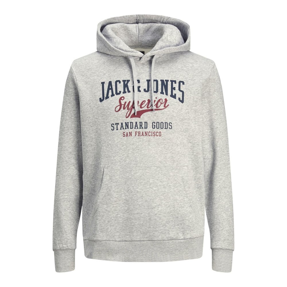 

Худи Jack & Jones Large Size Corp Logo, серый