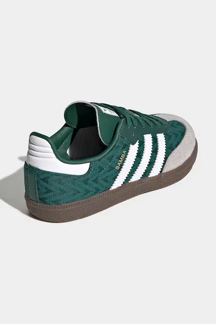 Кеды детские Samba OG Adidas Originals, зеленый — фото 3