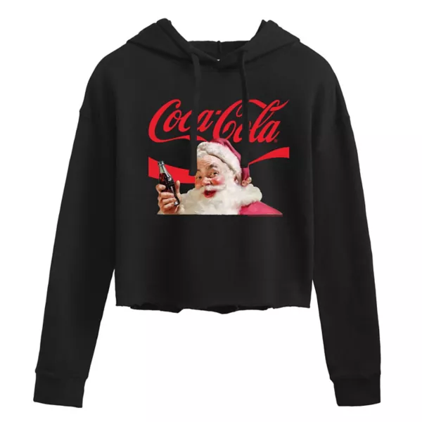 

Укороченная толстовка с капюшоном Coca-Cola Santa для юниоров Licensed Character, черный