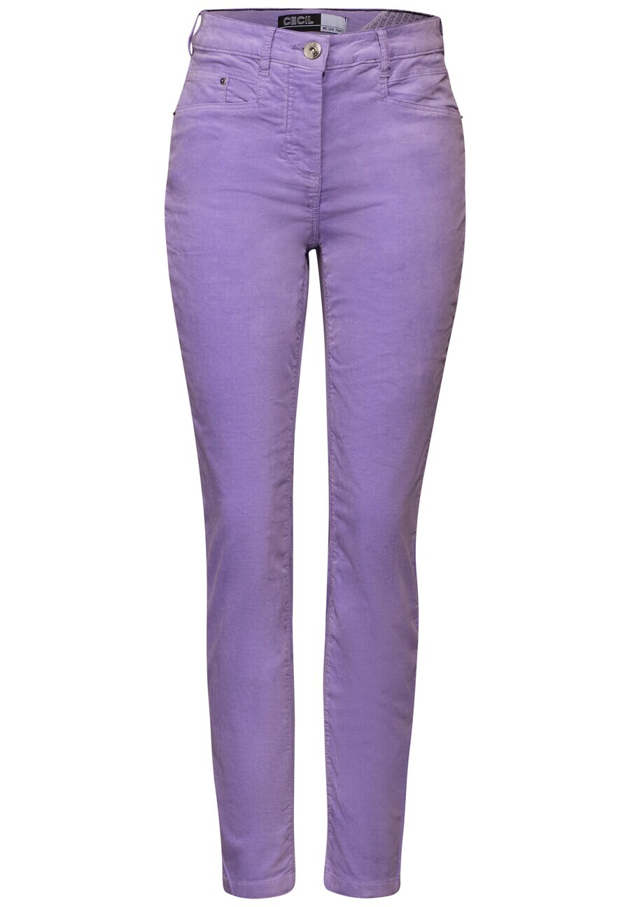 

Тканевые брюки CECIL Slim fit Pants, фиолетовый