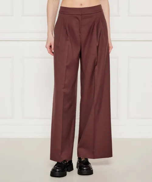 

Брюки Хореса Relaxed fit Hugo, коричневый