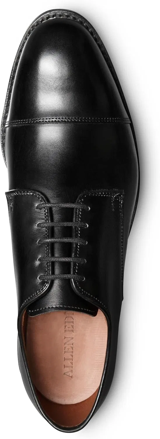 Оксфорды кожаные Allen Edmonds, Black Leather — фото 4