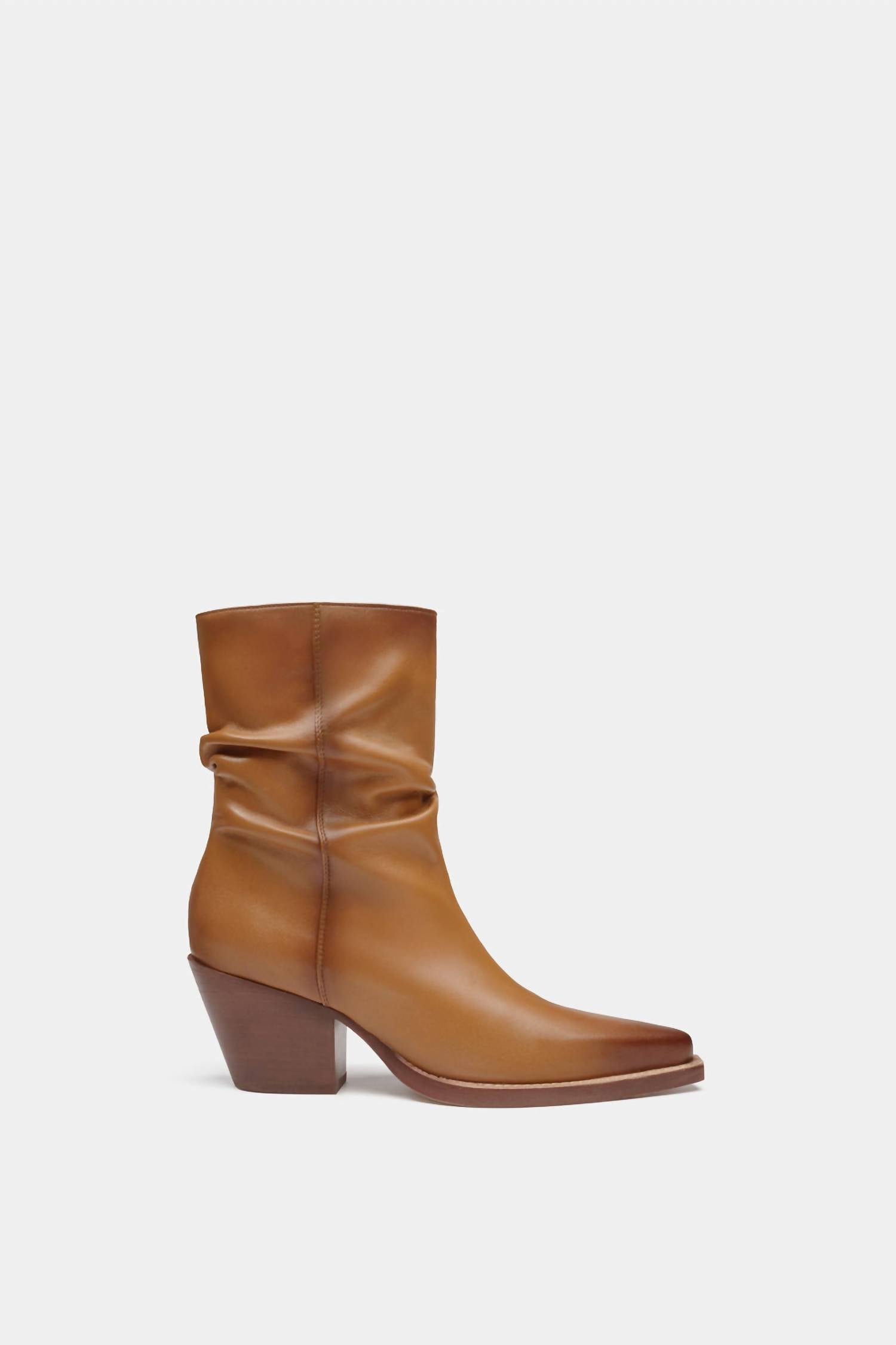 Женские мягкие кожаные ботильоны коричневого цвета Dante Shoes