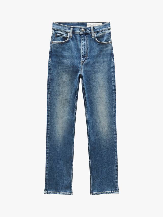 

Джинсы зауженного кроя flexi wren с высокой посадкой rag & bone, цвет Sadie
