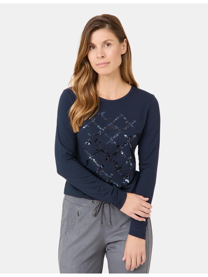 

Футболка Gerry Weber 1/1 Arm, цвет navy/placed sequins