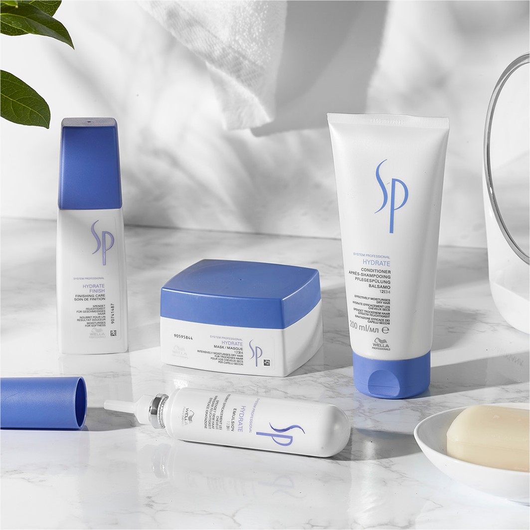 Маска для волос sp hydrate finish Wella Professionals, объем 125 мл — фото 3