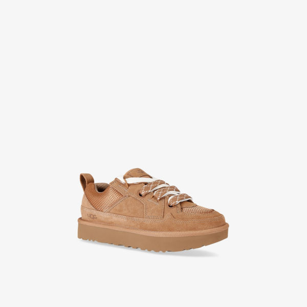 Кроссовки Ugg Lo lowmel замшевые низкие, коричневый — фото 3