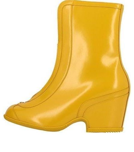 Ботинки (WMNS) Gucci Rubber Kitt Ankle Boots 'Yellow' 589867-HRO10-7666