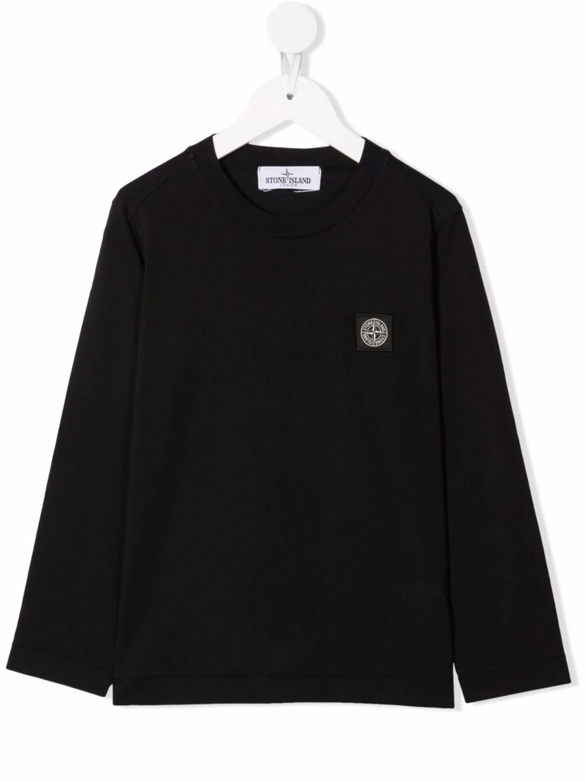 

Футболка с длинными рукавами Stone Island Junior, черный