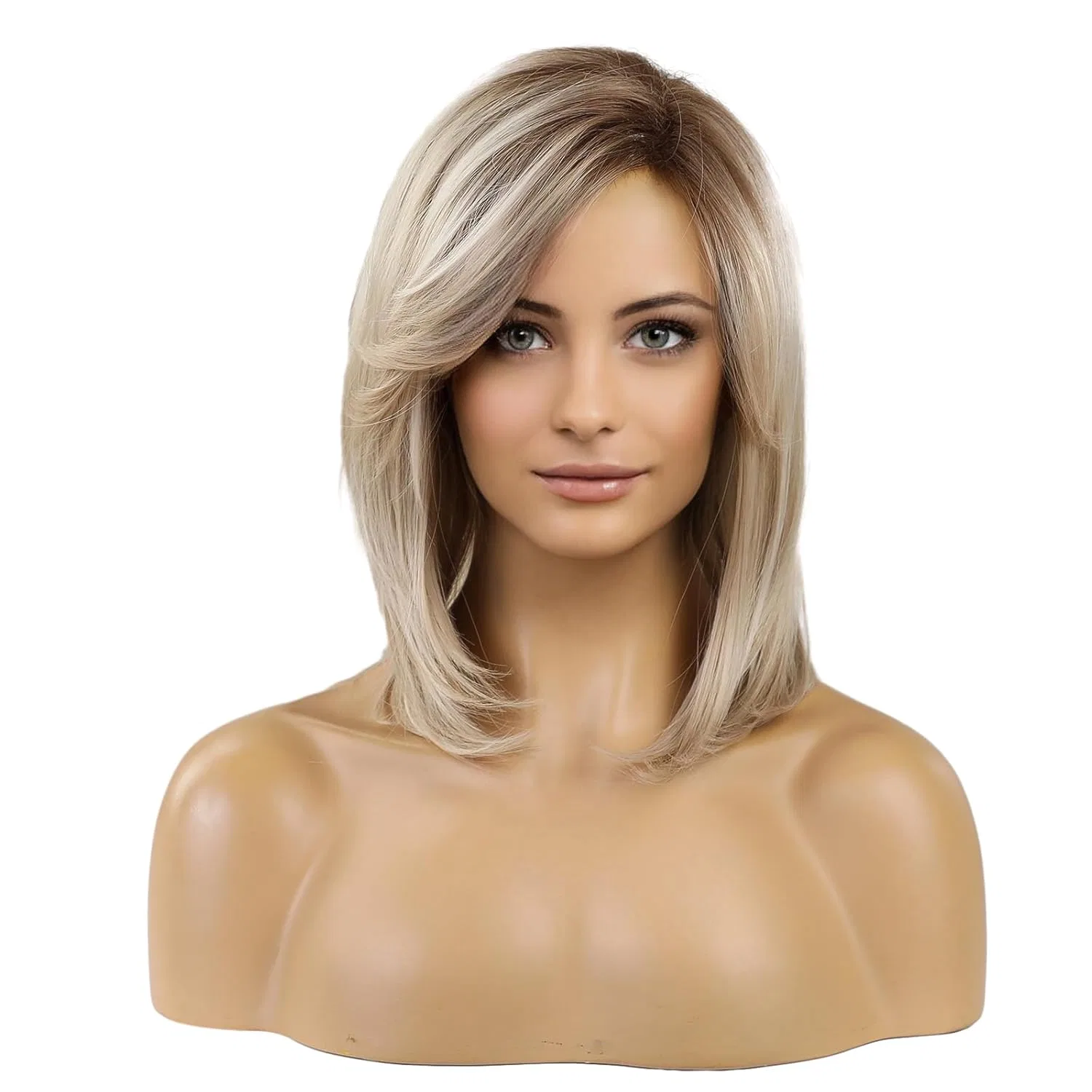 Длинный многослойный синтетический парик «Blonde» от HAIRCUBE Haircube, Blonde With Dark Roots