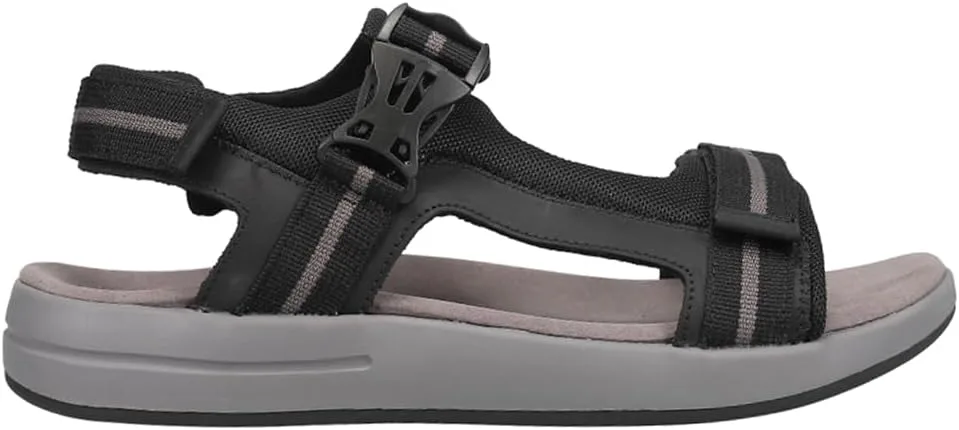 

Сандалии Propét Mens Eli Strap Backstrap Casual - черные, черный/серый