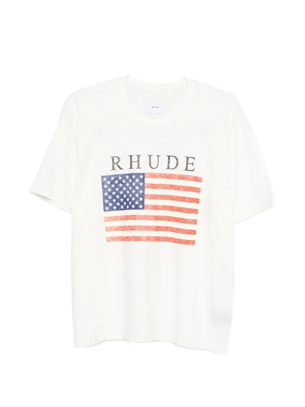 

Футболка с флагом США Rhude, бежевый