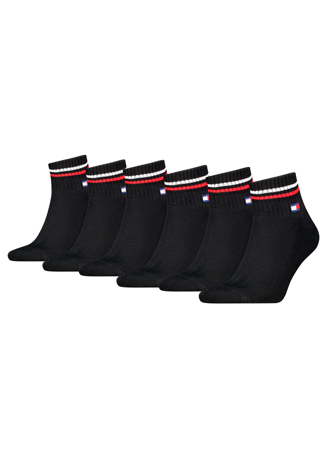 

Носки Tommy Hilfiger TH UNI TJ QUARTER 6P ICONIC, черный