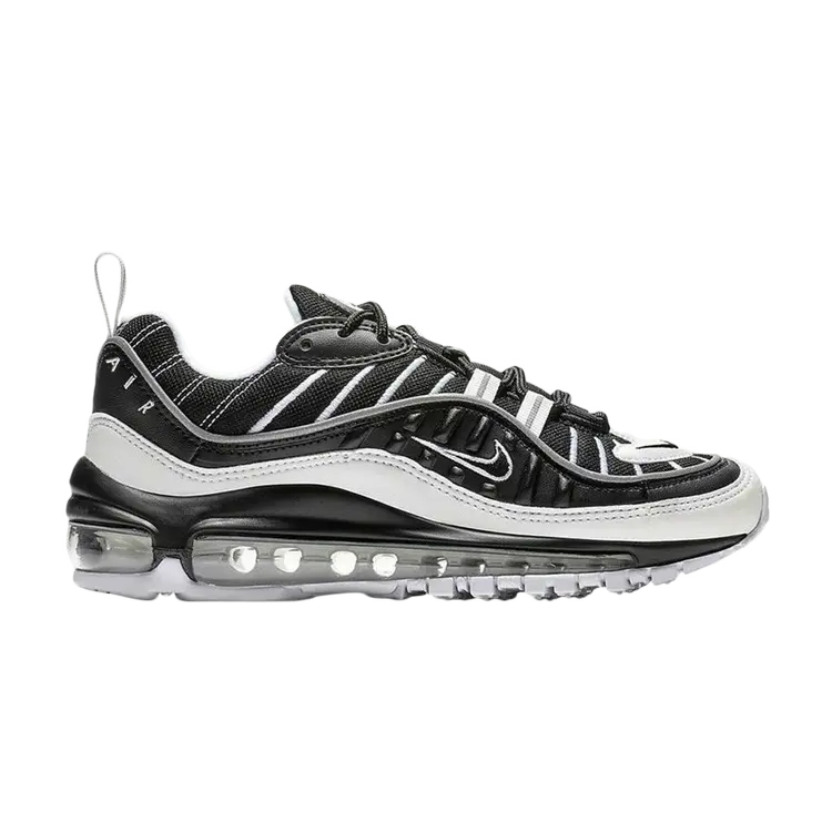 

Кроссовки Nike Air Max 98 GS 'Black Silver', черный