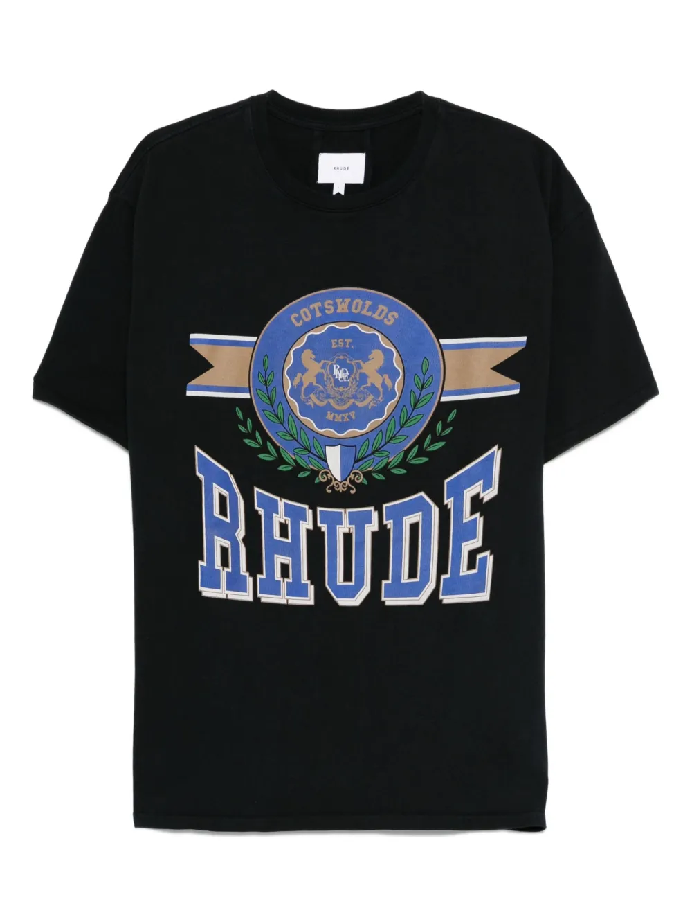

Футболка с принтом RHUDE, черный