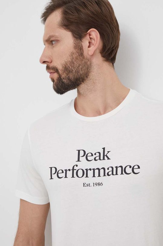 

Хлопковая футболка Peak Performance, белый